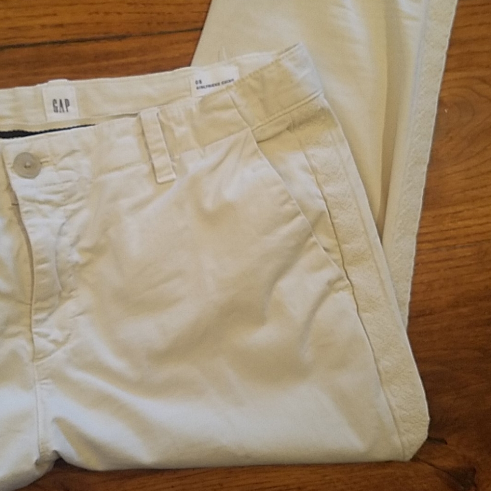 Khaki GAP Girlfriend Chino Pants